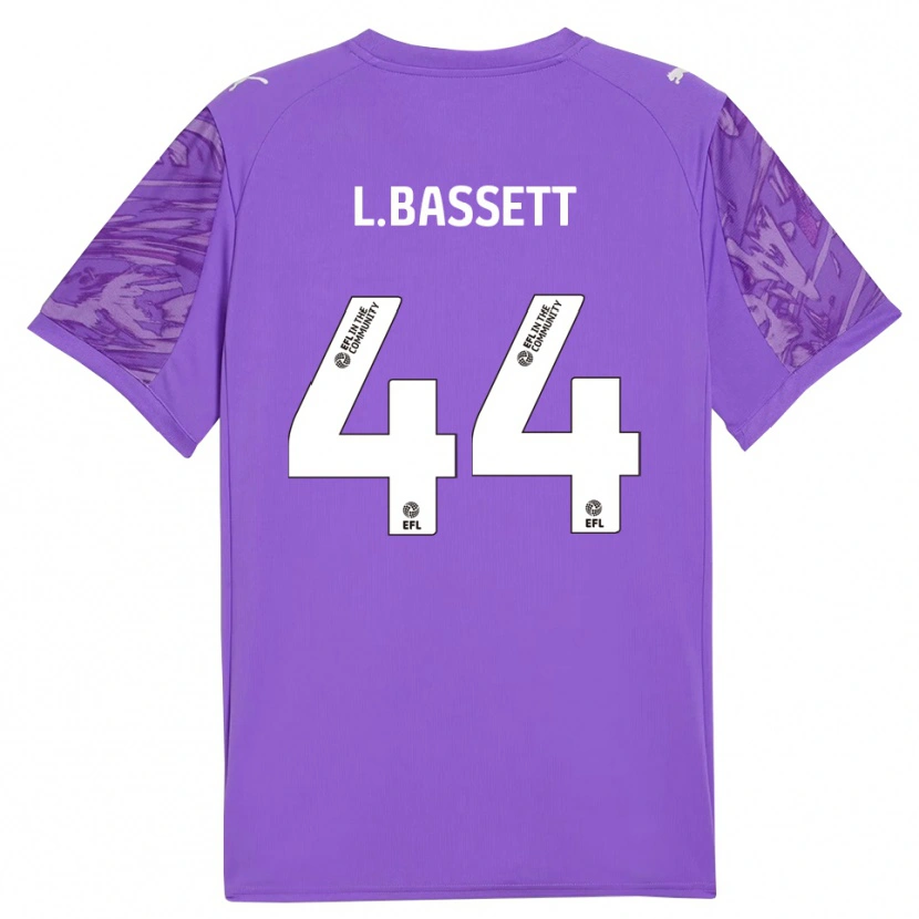 Danxen Femme Louis Bassett #44 Maillot de Gardien Violet Blanc 2025/26 T-shirt