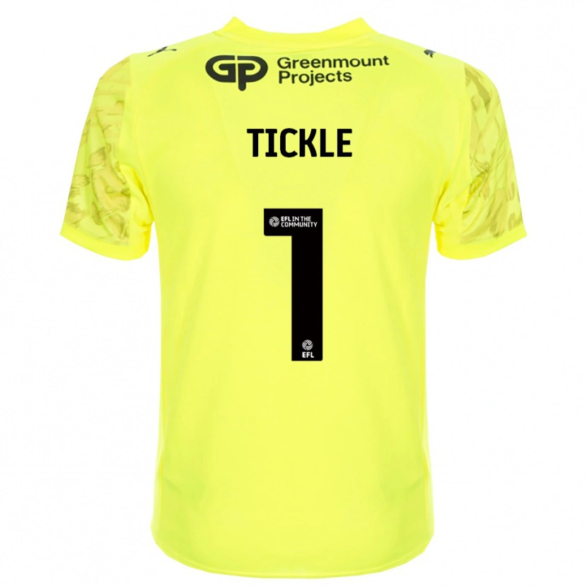 Danxen Femme Sam Tickle #1 Maillot de Gardien Noir Vert Fluorescent 2025/26 T-shirt