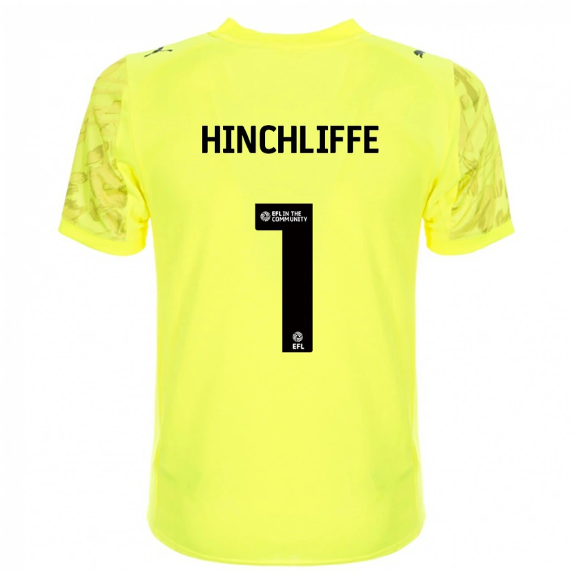 Danxen Femme Ben Hinchliffe #1 Maillot de Gardien Noir Jaune 2025/26 T-shirt