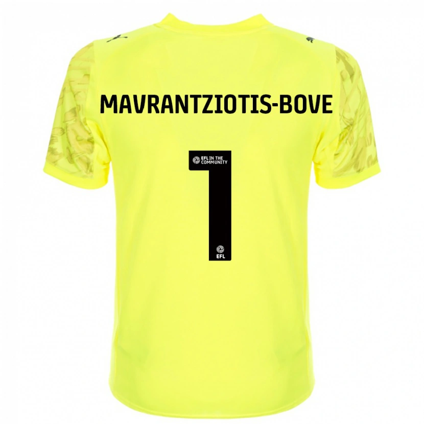 Danxen Femme Kane Mavrantziotis-Bove #1 Maillot de Gardien Noir Jaune 2025/26 T-shirt
