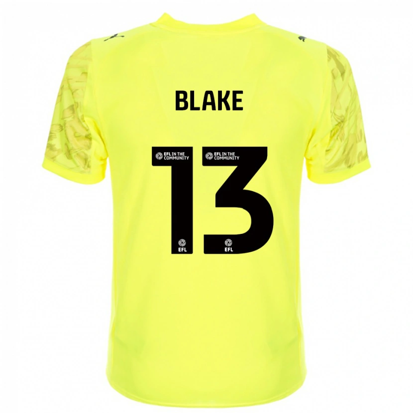 Danxen Femme Billy Blake #13 Maillot de Gardien Noir Jaune 2025/26 T-shirt