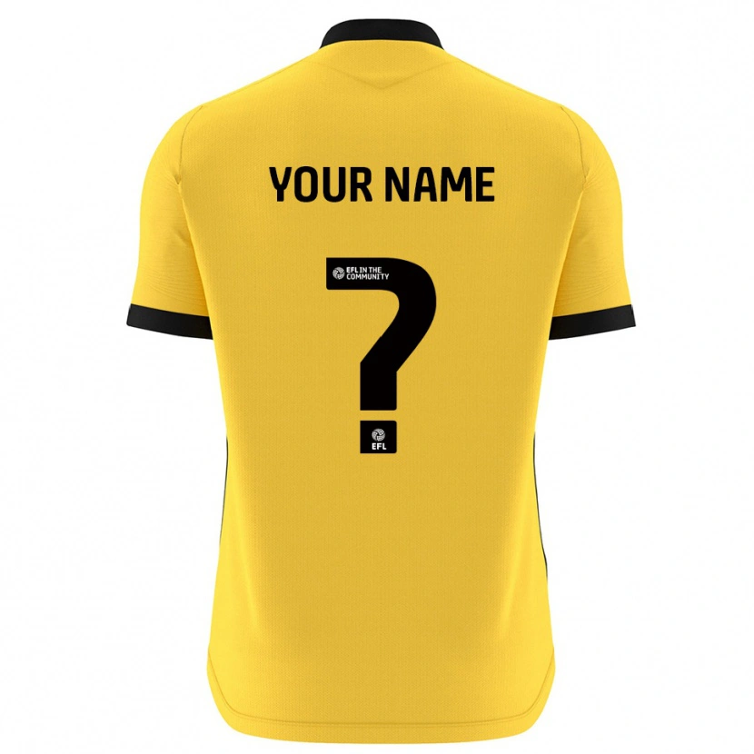 Danxen Femme Bristol Rovers Maillot de Gardien Noir Jaune 2025/26 T-shirt