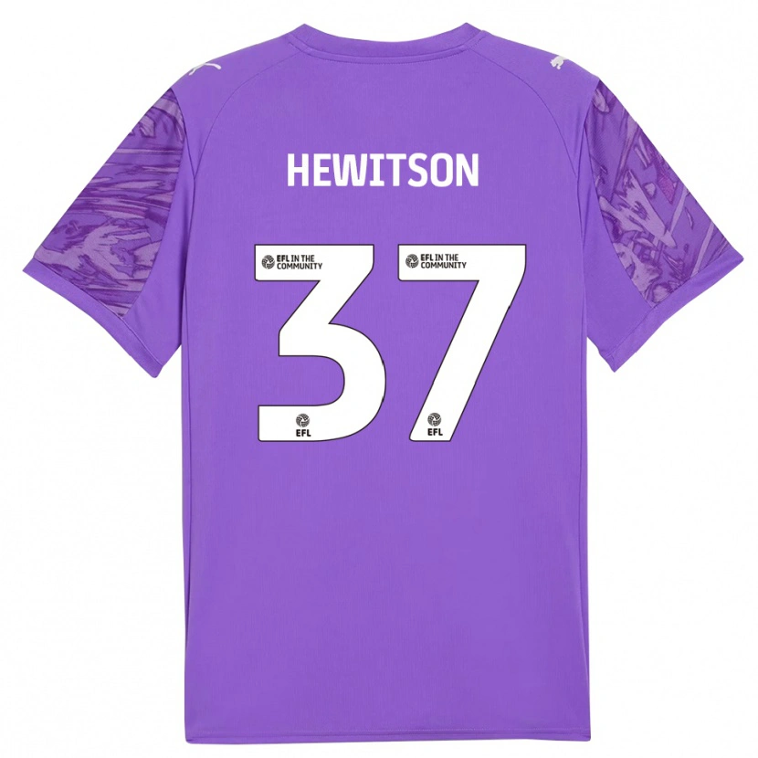 Danxen Femme Luke Hewitson #37 Maillot de Gardien Rouge Violet 2025/26 T-shirt