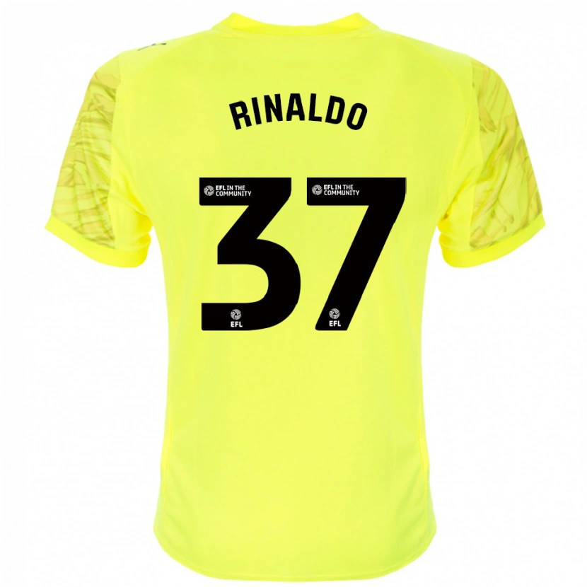 Danxen Femme Ashton Rinaldo #37 Maillot de Gardien Noir Jaune 2025/26 T-shirt