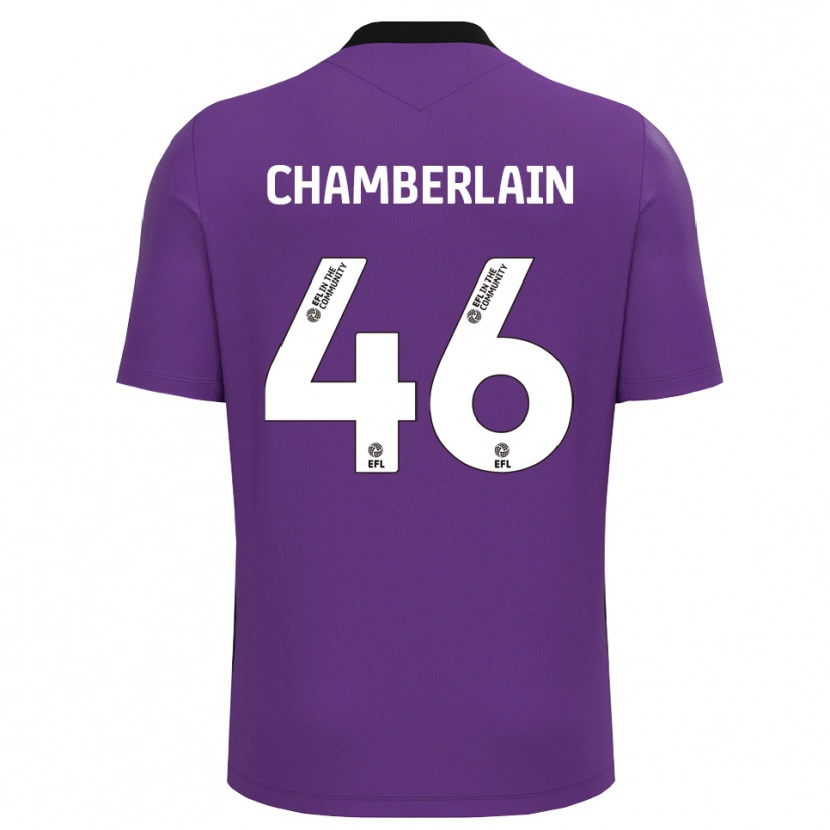 Danxen Femme Harrison Chamberlain #46 Maillot de Gardien Blanc Violet 2025/26 T-shirt