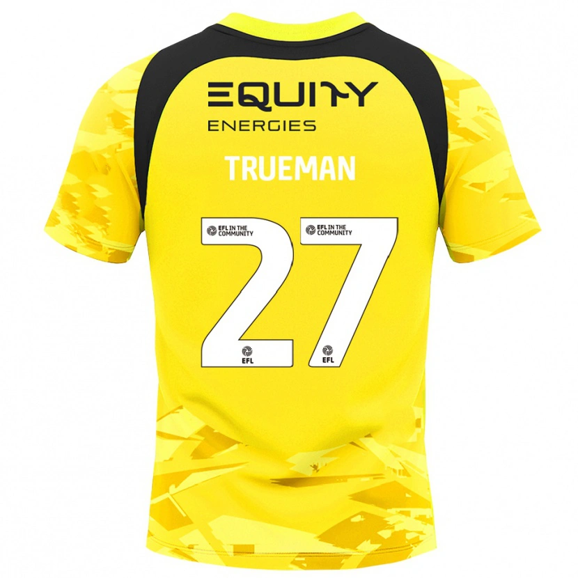 Danxen Femme Connal Trueman #27 Maillot de Gardien Gris Foncé Jaune Clair 2025/26 T-shirt