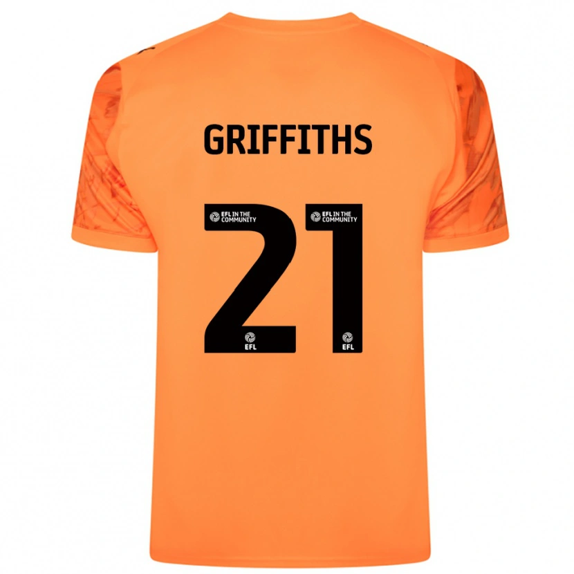 Danxen Femme Harry Griffiths #21 Maillot de Gardien Noir Orange 2025/26 T-shirt