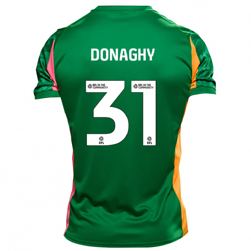 Danxen Femme Tom Donaghy #31 Maillot de Gardien Orange Vert 2025/26 T-shirt