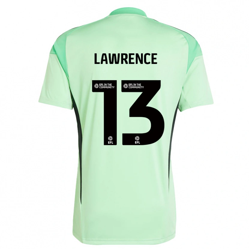 Danxen Femme Charlie Lawrence #13 Maillot de Gardien Noir Vert Clair 2025/26 T-shirt