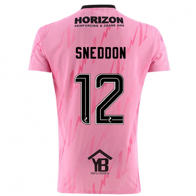 Danxen Femme Jamie Sneddon #12 Maillot de Gardien Noir Rose 2025/26 T-shirt