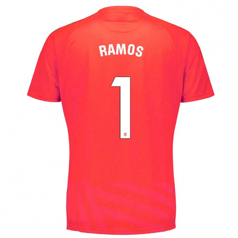 Danxen Femme Moha Ramos #1 Maillot de Gardien Rouge Blanc 2025/26 T-shirt