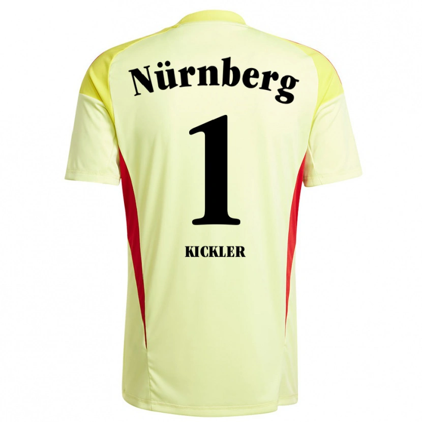 Danxen Femme Leon Kickler #1 Maillot de Gardien Jaune Noir 2025/26 T-shirt