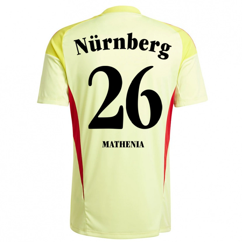 Danxen Femme Christian Mathenia #26 Maillot de Gardien Jaune Noir 2025/26 T-shirt