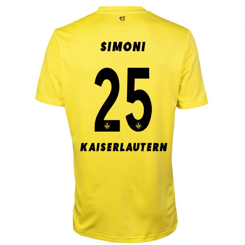 Danxen Femme Simon Simoni #25 Maillot de Gardien Jaune Noir 2025/26 T-shirt