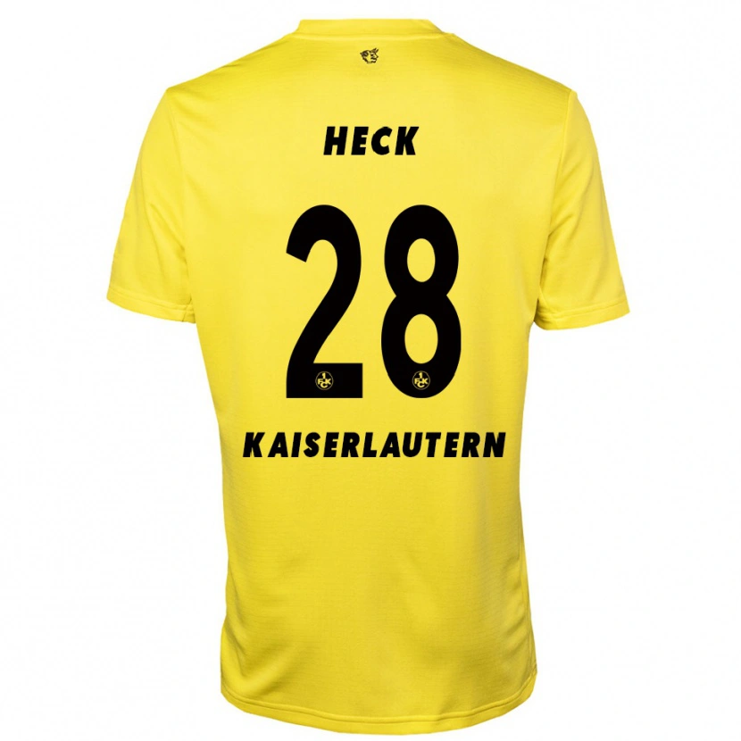 Danxen Femme Fabian Heck #28 Maillot de Gardien Jaune Noir 2025/26 T-shirt