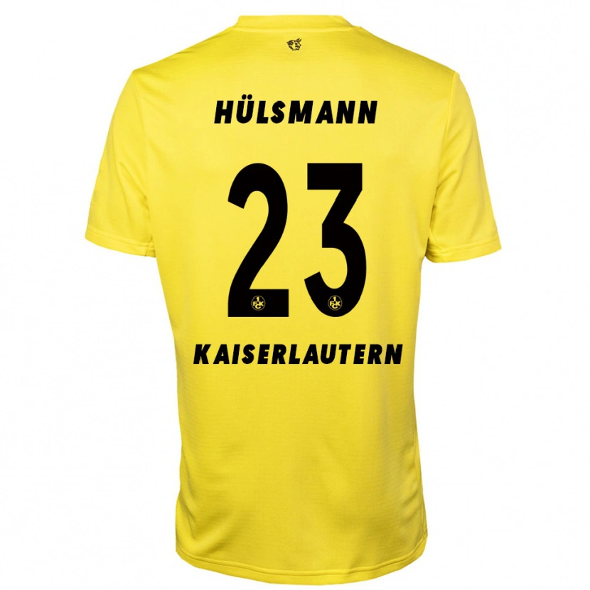 Danxen Femme Randy Hülsmann #23 Maillot de Gardien Jaune Noir 2025/26 T-shirt