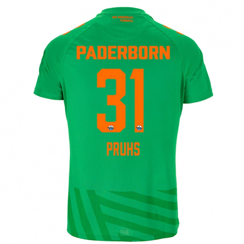 Danxen Femme Florian Pruhs #31 Maillot de Gardien Vert Orange 2025/26 T-shirt
