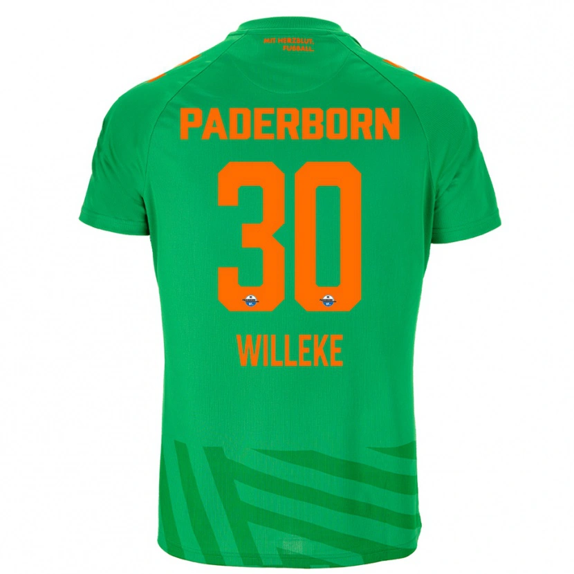 Danxen Femme Nico Willeke #30 Maillot de Gardien Vert Orange 2025/26 T-shirt