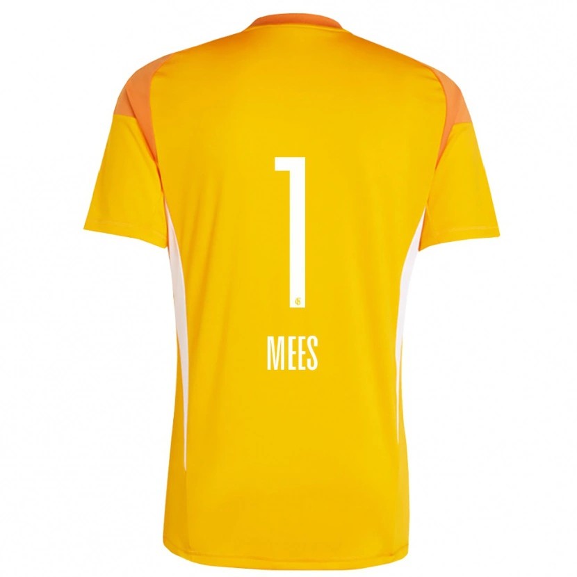 Danxen Femme Alexander Mees #1 Maillot de Gardien Jaune Orange 2025/26 T-shirt
