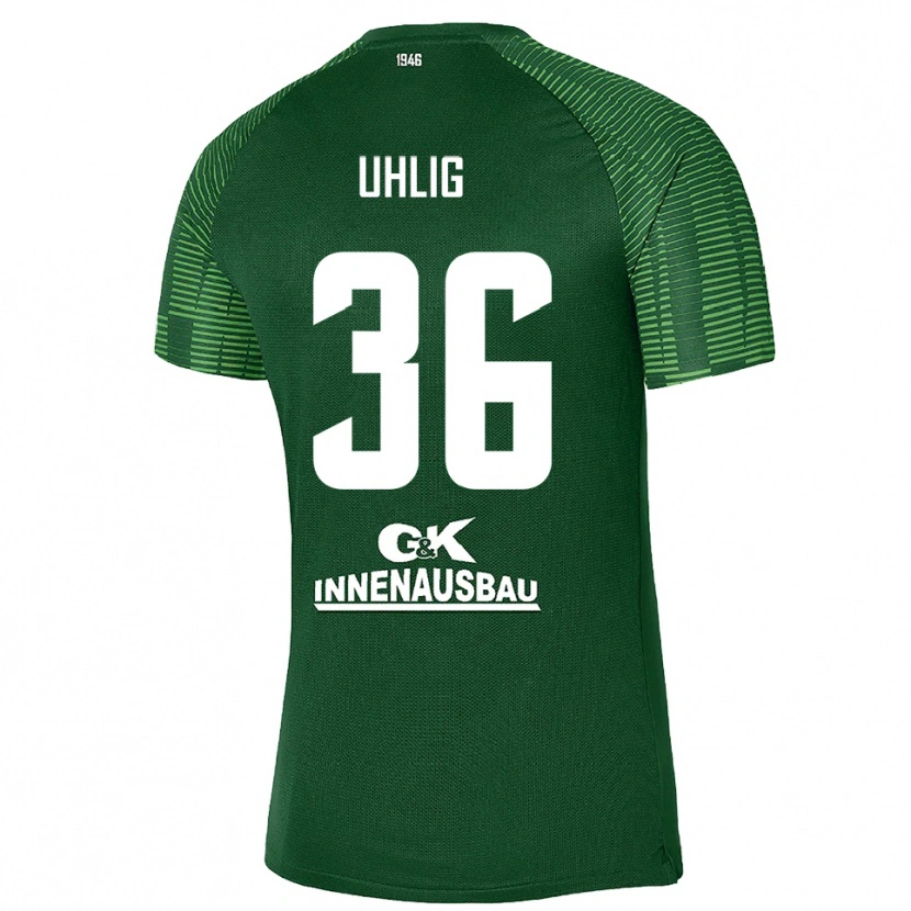 Danxen Femme Max Uhlig #36 Maillot de Gardien Vert Foncé Noir 2025/26 T-shirt