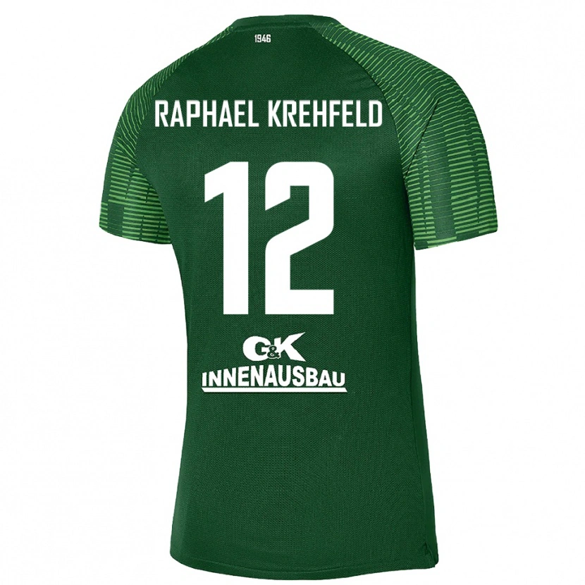 Danxen Femme Luca Raphael Krehfeld #12 Maillot de Gardien Vert Foncé Noir 2025/26 T-shirt