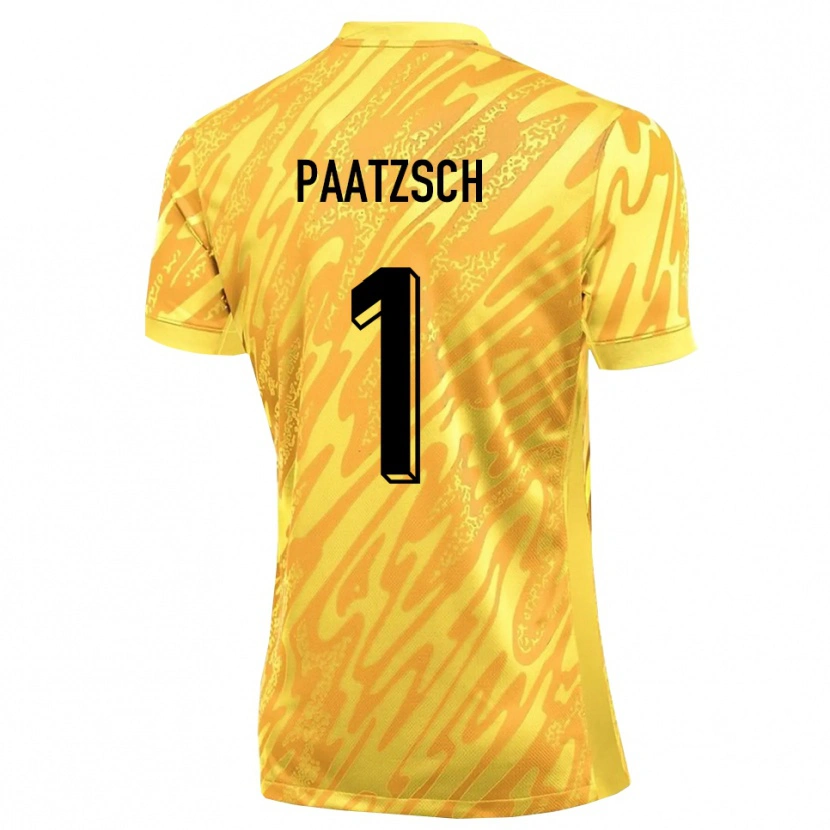 Danxen Femme Pascal Paatzsch #1 Maillot de Gardien Jaune Orange 2025/26 T-shirt