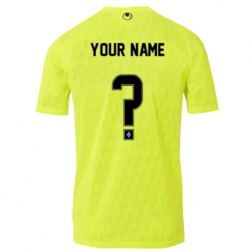 Danxen Femme SV Waldhof Mannheim Maillot de Gardien Jaune Noir 2025/26 T-shirt