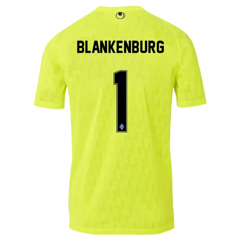 Danxen Femme Luca Blankenburg #1 Maillot de Gardien Jaune Noir 2025/26 T-shirt