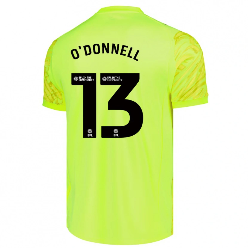 Danxen Femme Richard O'Donnell #13 Maillot de Gardien Vert Fluorescent 2025/26 T-shirt