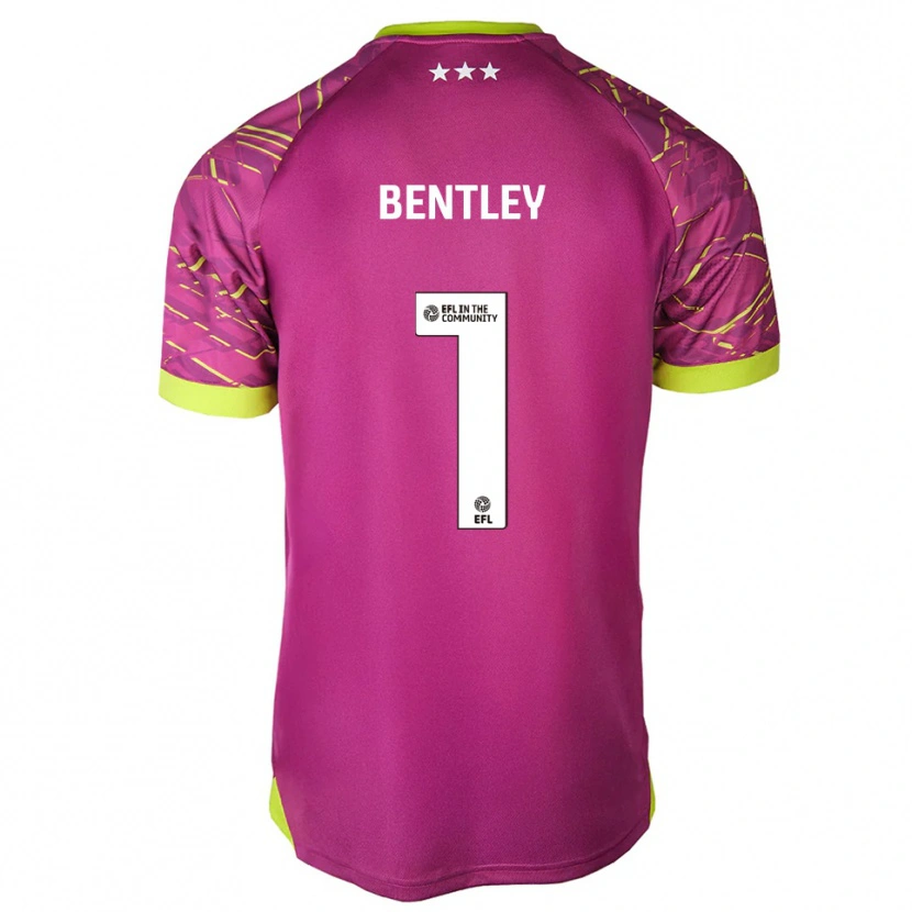 Danxen Femme Josh Bentley #1 Maillot de Gardien Rouge Violet 2025/26 T-shirt