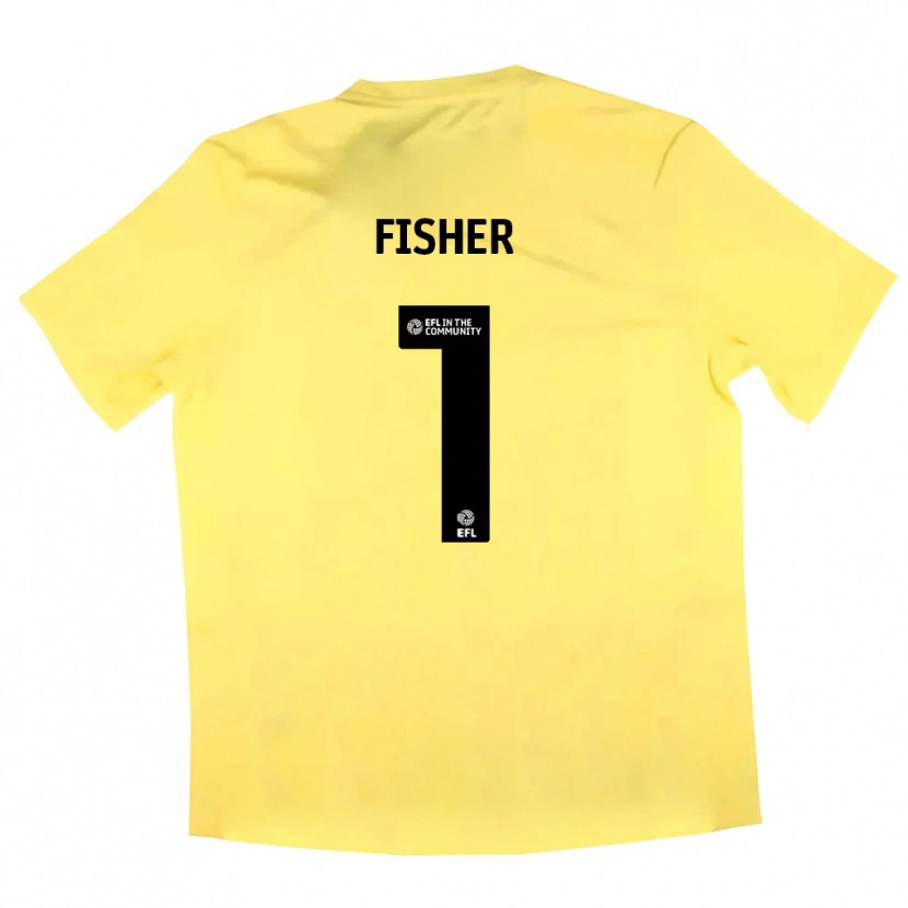 Danxen Femme Nathan Fisher #1 Maillot de Gardien Noir Jaune 2025/26 T-shirt