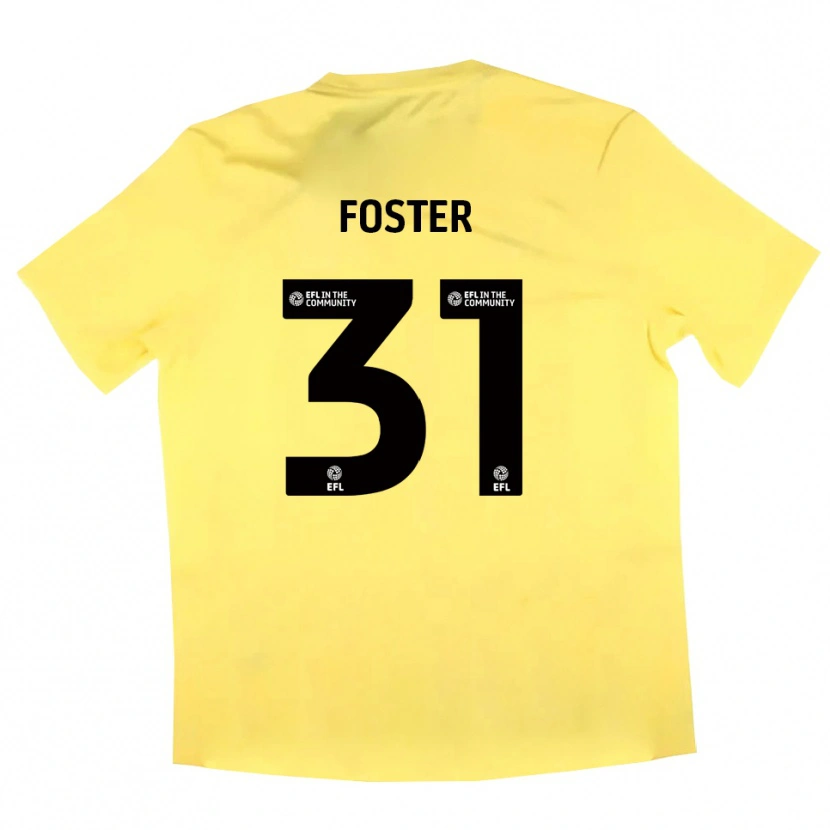 Danxen Femme Owen Foster #31 Maillot de Gardien Noir Jaune 2025/26 T-shirt