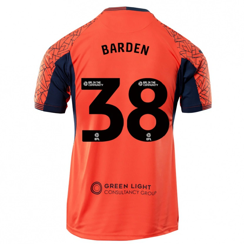 Danxen Femme Daniel Barden #38 Maillot de Gardien Noir Orange 2025/26 T-shirt