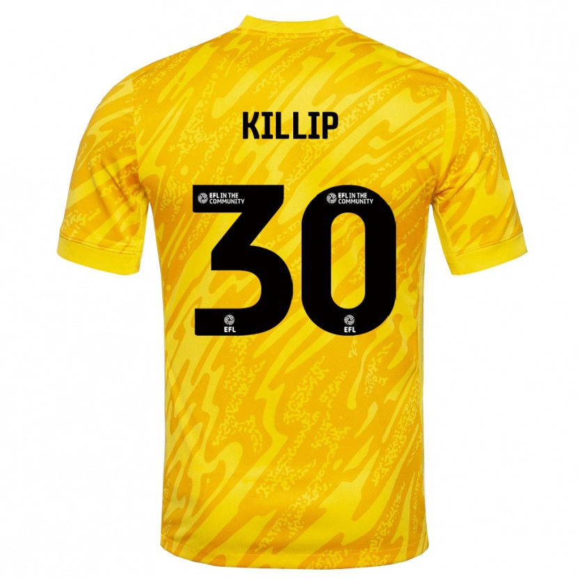 Danxen Femme Ben Killip #30 Maillot de Gardien Noir Jaune 2025/26 T-shirt