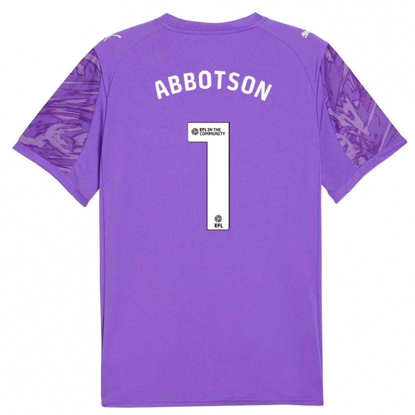 Danxen Femme Oscar Abbotson #1 Maillot de Gardien Blanc Violet 2025/26 T-shirt