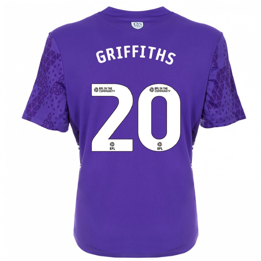 Danxen Femme Josh Griffiths #20 Maillot de Gardien Blanc Violet 2025/26 T-shirt