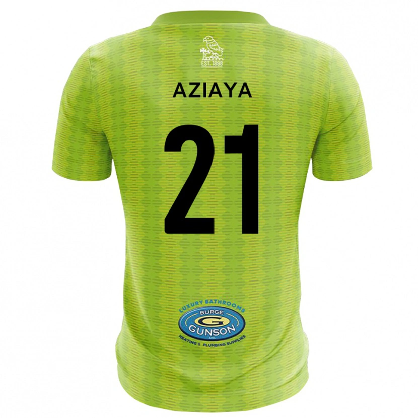 Danxen Femme David Aziaya #21 Maillot de Gardien Vert Gazon 2025/26 T-shirt