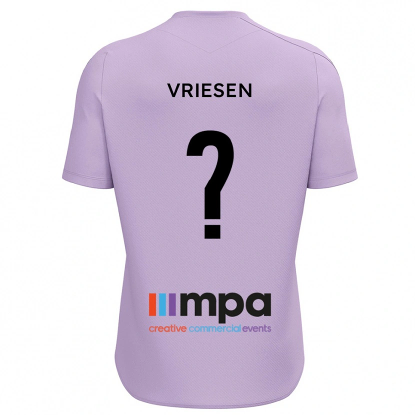 Danxen Femme Fabian Vriesen #0 Maillot de Gardien Violet 2025/26 T-shirt