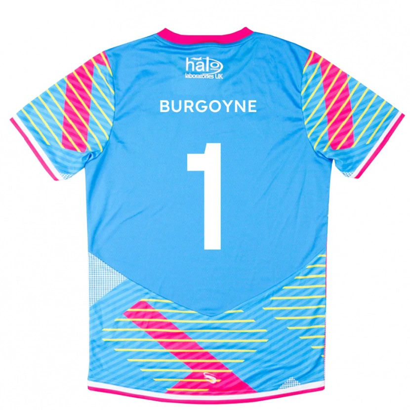 Danxen Femme Harry Burgoyne #1 Maillot de Gardien Bleu Ciel Rose 2025/26 T-shirt