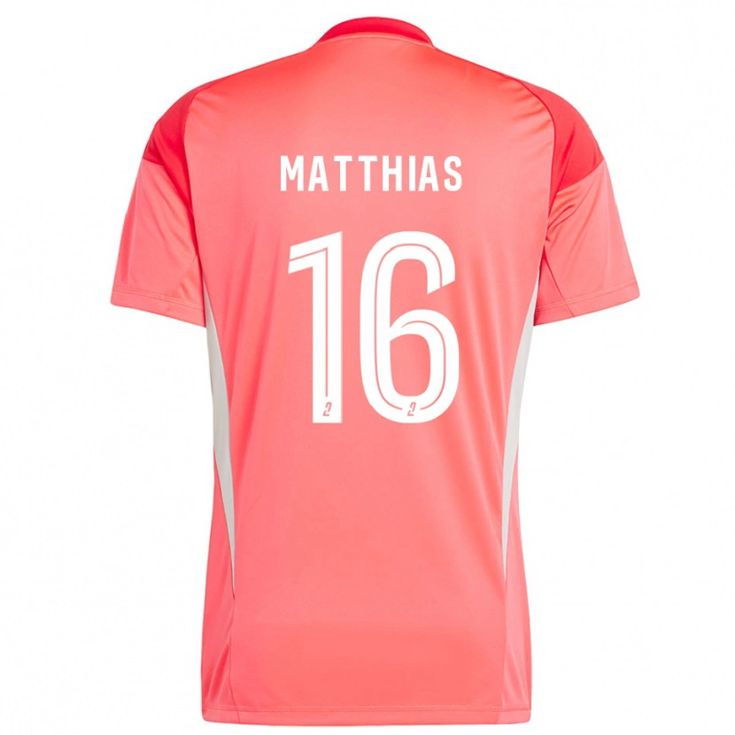 Danxen Femme Matthias da Silva #16 Maillot de Gardien Orange Clair 2025/26 T-shirt