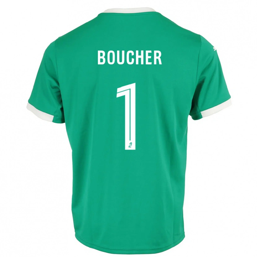 Danxen Femme Zacharie Boucher #1 Maillot de Gardien Blanc Vert 2025/26 T-shirt