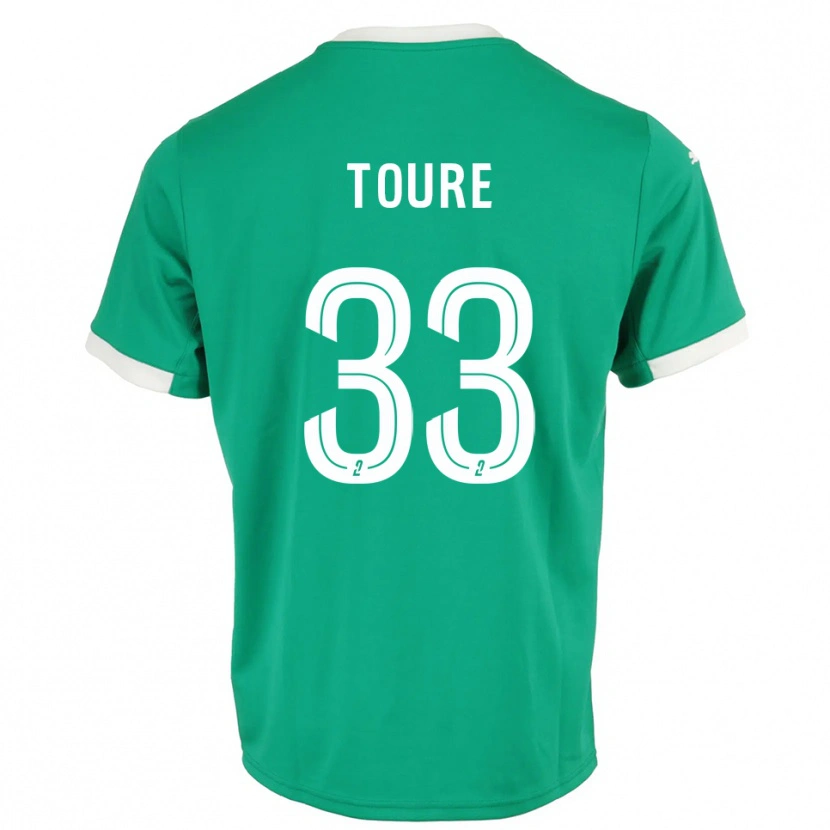 Danxen Femme Almami Touré #33 Maillot de Gardien Blanc Vert 2025/26 T-shirt