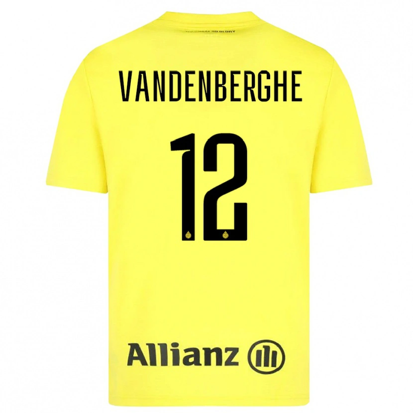 Danxen Femme Xander Vandenberghe #12 Maillot de Gardien Jaune Noir 2025/26 T-shirt