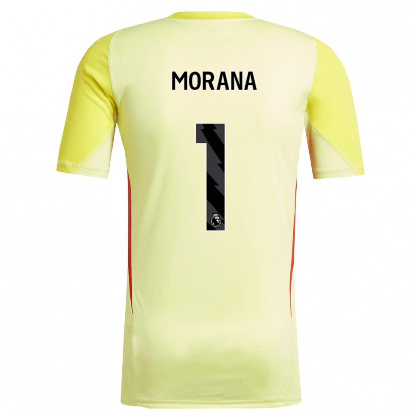 Danxen Femme Nathan Morana #1 Maillot de Gardien Jaune Rouge 2025/26 T-shirt