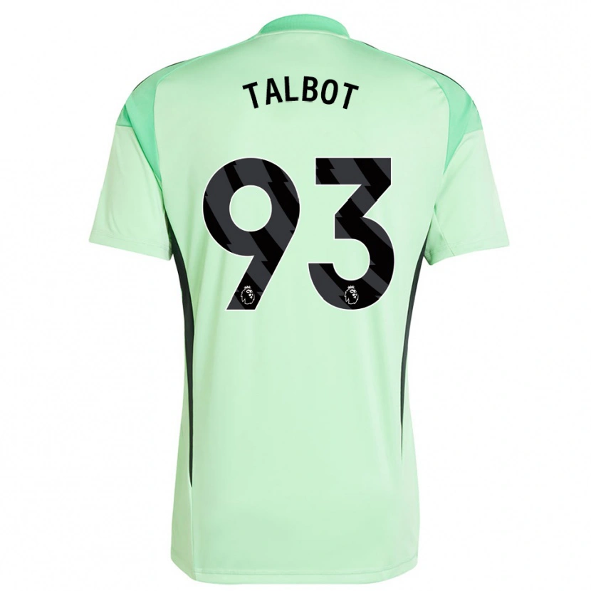 Danxen Femme Jack Talbot #93 Maillot de Gardien Vert Clair Noir 2025/26 T-shirt