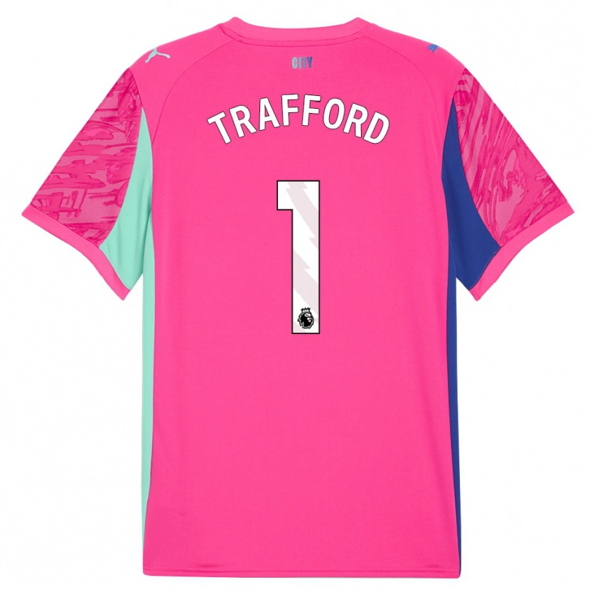 Danxen Femme James Trafford #1 Maillot de Gardien Rose Rose 2025/26 T-shirt