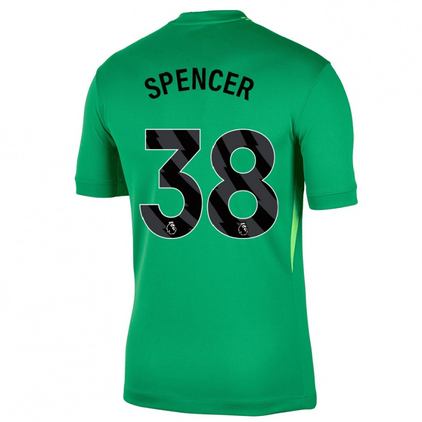 Danxen Femme Becky Spencer #38 Maillot de Gardien Vert Noir 2025/26 T-shirt