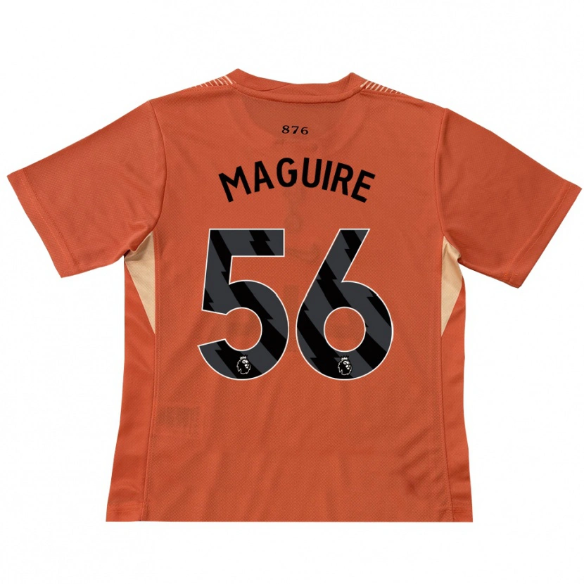 Danxen Femme Aaron Maguire #56 Maillot de Gardien Orange Noir 2025/26 T-shirt