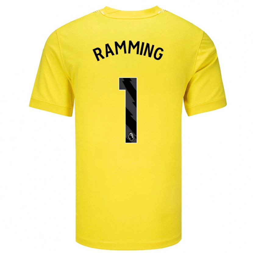 Danxen Femme Nils Ramming #1 Maillot de Gardien Jaune Noir 2025/26 T-shirt