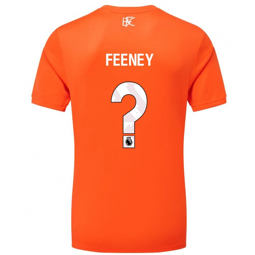 Danxen Femme Callum Feeney #0 Maillot de Gardien Orange Blanc 2025/26 T-shirt